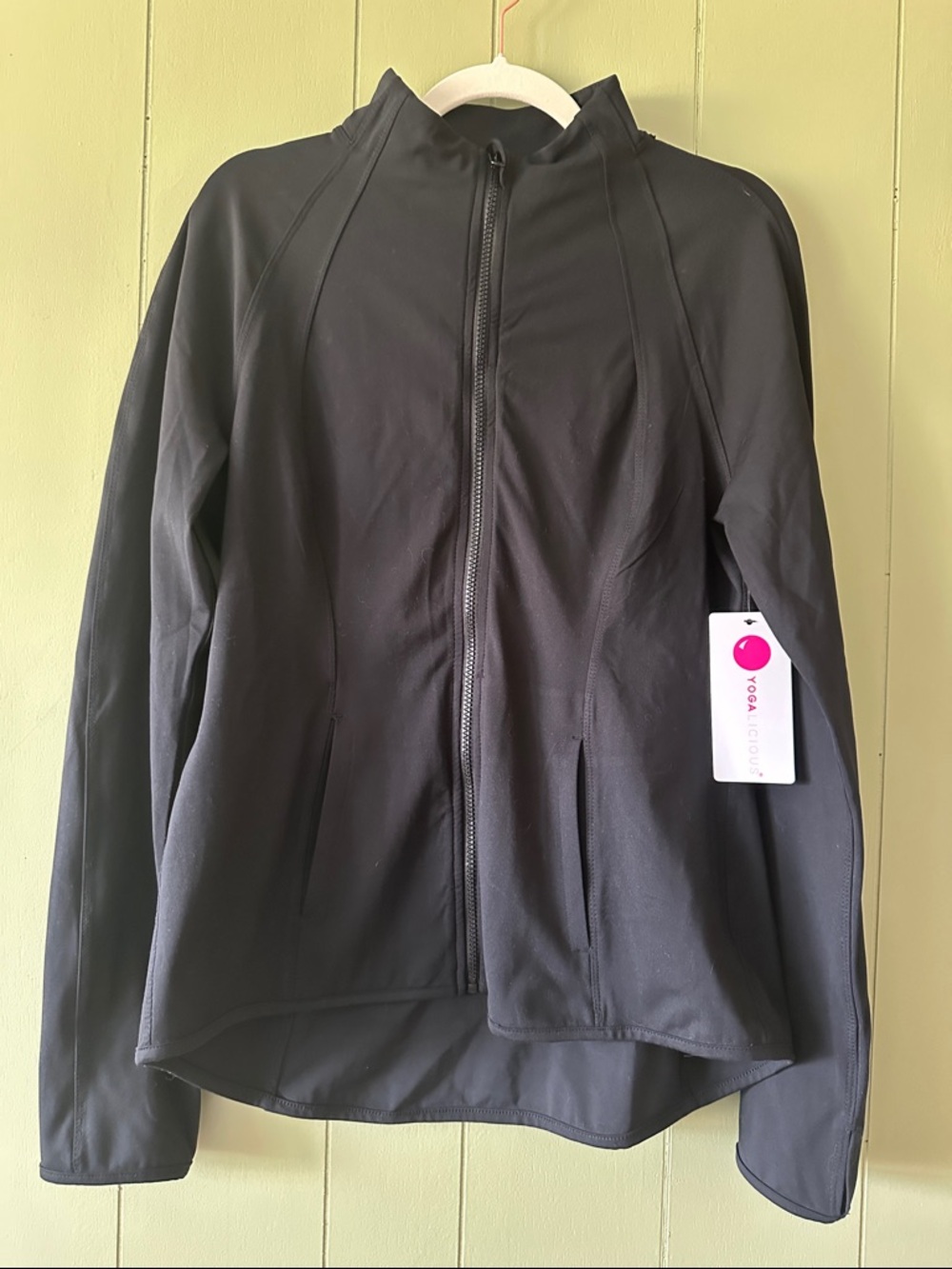 Yogalicious Black Full-Zip Performance Jacket